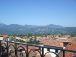 View from balcony to Apuane Alps